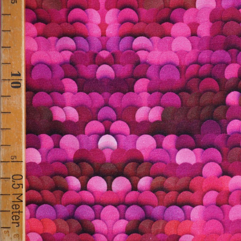 Baumwolljersey Paillettendruck pink